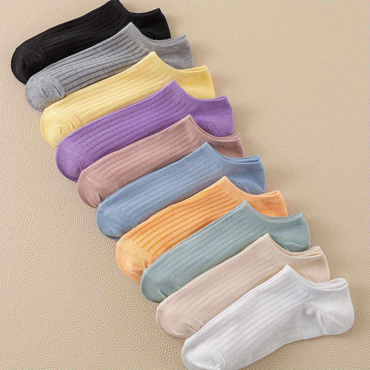 10 Pairs Soft Ankle Socks Lightweight Low Cut Women's Stockings