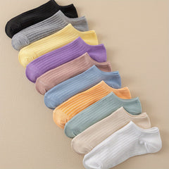10 Pairs Soft Ankle Socks Lightweight Low Cut Women's Stockings