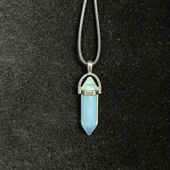 Colorful Chakra Pendant Crystal Pointed Prism Shape Pendants for Jewelry Making
