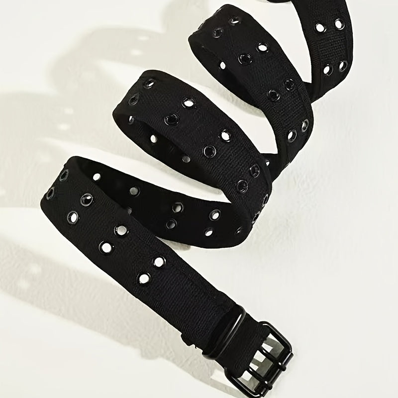 Studded Nylon Double Pin Belt for Coats & Pants