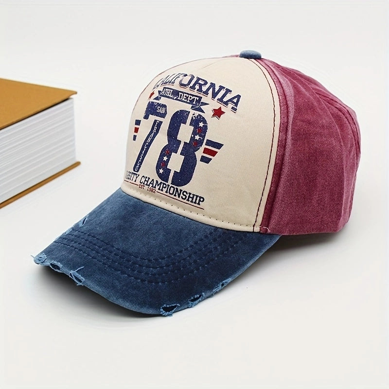 CALIFORNIA 78 Baseball Cap Vintage Distressed Washed Cotton Sports Hat