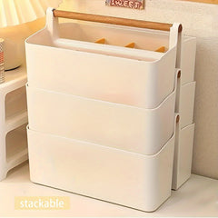 Portable Storage Basket Large Capacity Desk Organizer Pen Holder