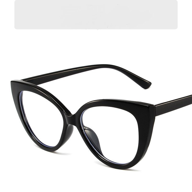 Cat Eye Anti Light Glasses Clear Lens Optical Spectacles