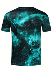 Men's Striped T-Shirt for Summer Outdoor & Casual Evenings