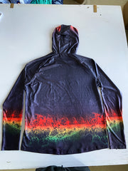 Men's Gradient Hoodie Anti UV Sun Protection Fishing Shirt