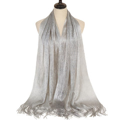 Women's Party Shawls with Golden and Silver Thread - Warm Scarf