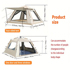 Automatic Camping Tent for 2 People with Windows and Vents