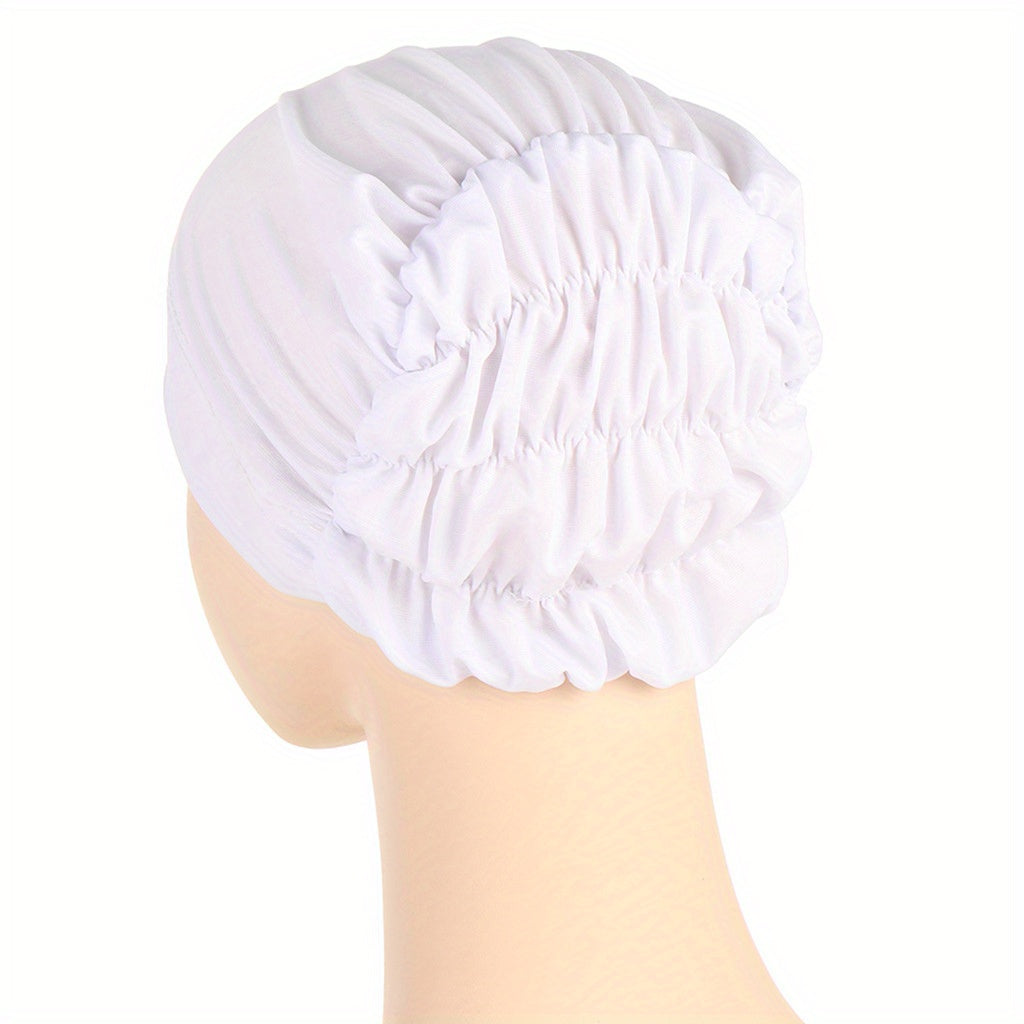 Solid Head Scarf Turban Adjustable Breathable Head Wrap Lightweight Chemo Cap