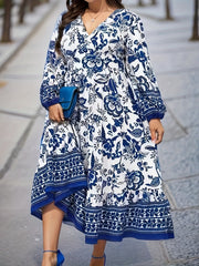  Women's Floral Print Maxi Dress