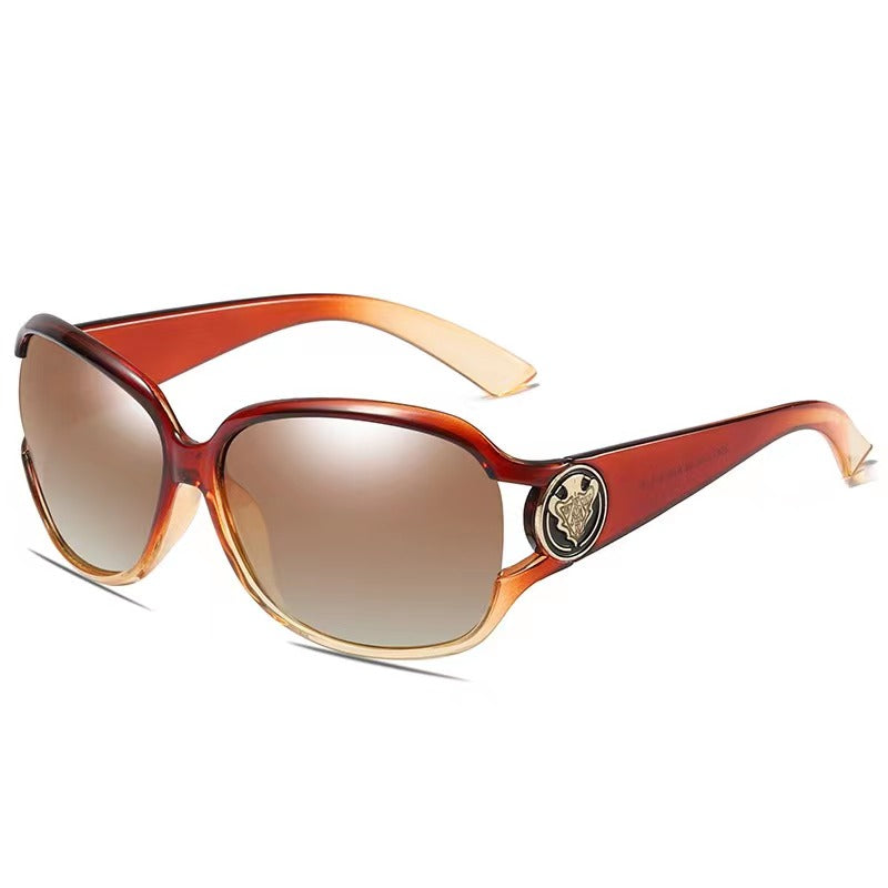 Women's Polarized Large Frame Driving Sunglasses UV Blocking