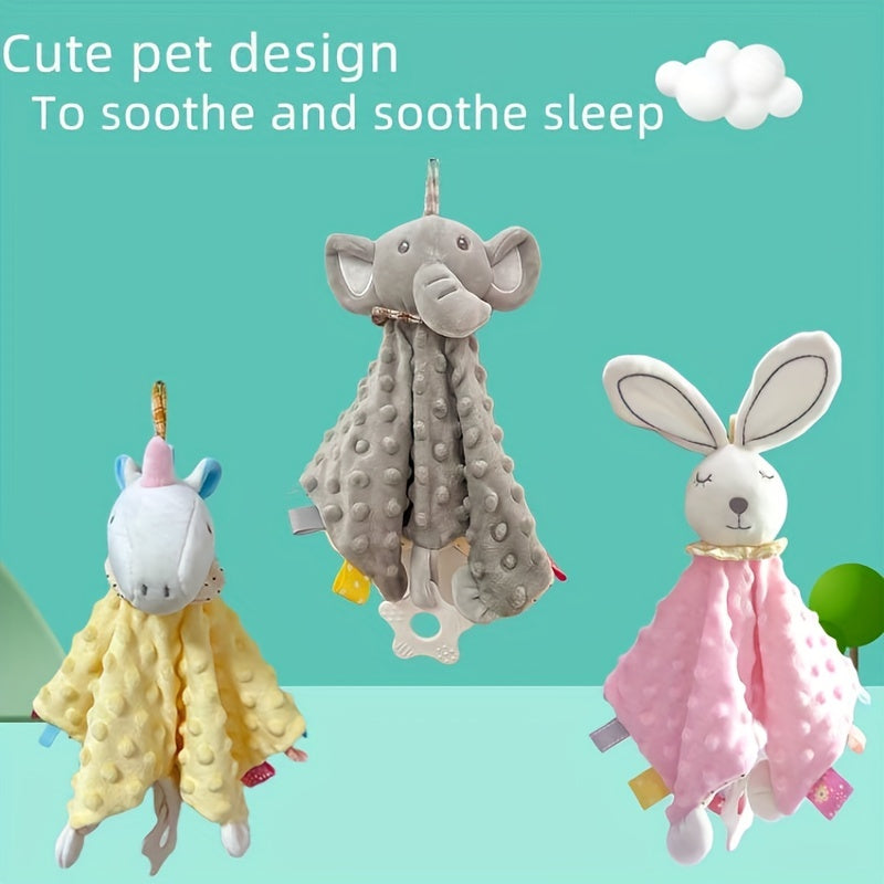 Baby Soothing Set: Towel Doll Plush Toy Chewable Towel for Sleep Time