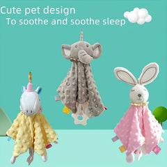Baby Soothing Set: Towel Doll Plush Toy Chewable Towel for Sleep Time