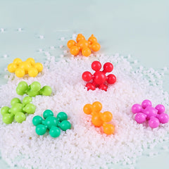290pcs 3D Plum Blossom Building Blocks Snowflake Puzzle DIY Gift