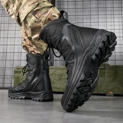 Men&rsquo;s High Top Tactical Work Boots Non Slip Durable Outdoor Hiking Shoes