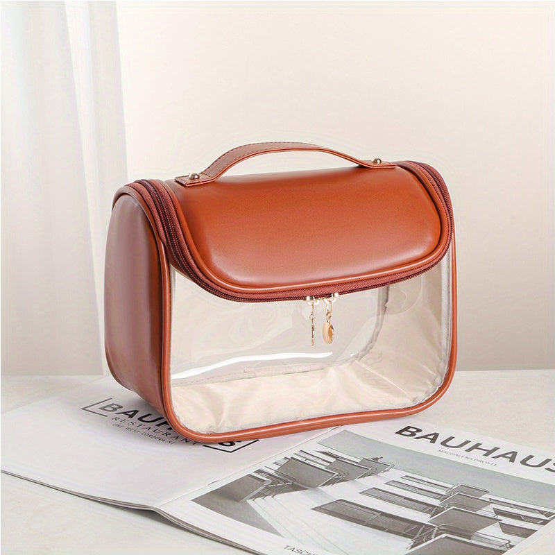 Transparent Cosmetic Bag Portable Toiletry Wash Handbag