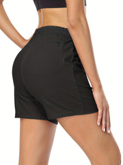 Drawstring Elastic Sports Shorts Summer Running Outdoor Women's Clothing