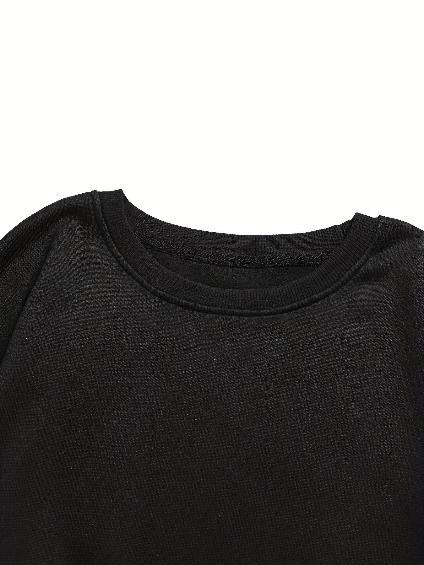 Oversized Crew Neck Long Sleeve Sweatshirt Women's Casual Basic Top