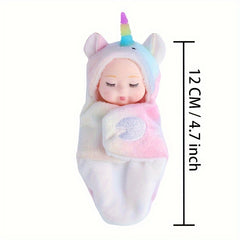 Realistic 4-7 Inch Reborn Doll w/ Unicorn Outfits - Perfect Gift