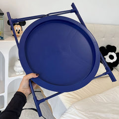 Multifunctional Round Table Mini Foldable Tray Table For Living Room Bedroom
