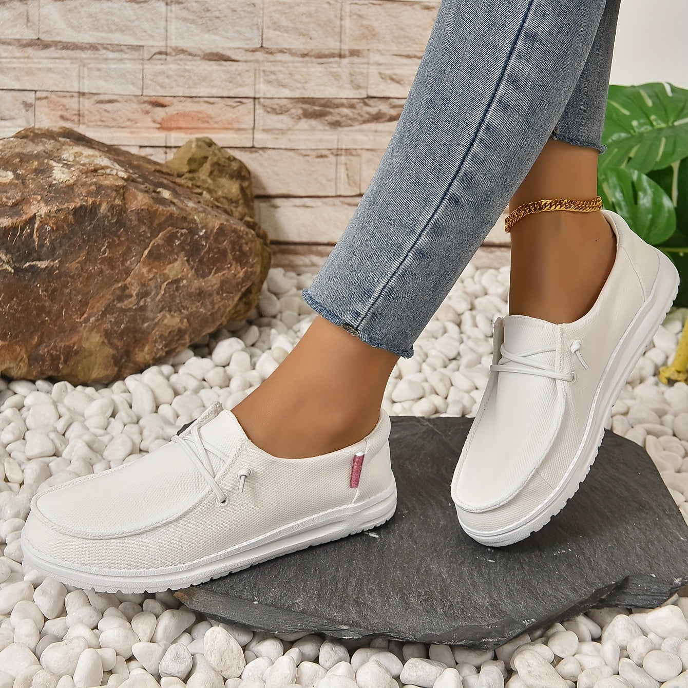 Women's Mesh Flat Loafers Slip On Low Top Shoes