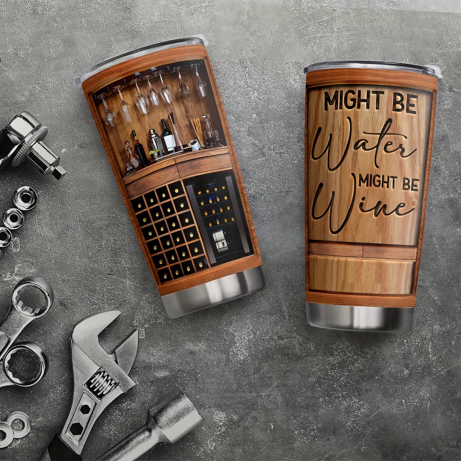 20oz Might Be Water Might Be Wine Tumbler