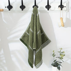 Plaid Striped Pattern Hand Towel Soft Skin-friendly Face Towel Absorbent Towel