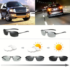 Men's Polarized Driving Sunglasses Dual use PC Glasses