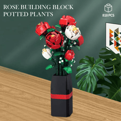 Rose Bouquet Building Block Toy - Friendship Love Gift