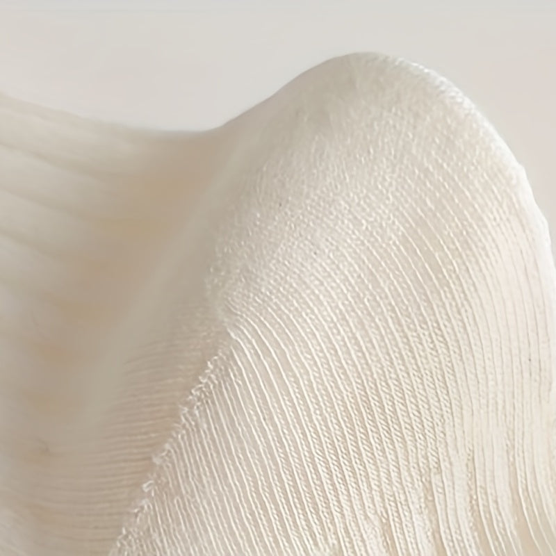 6 Pairs Comfy Breathable Women's Solid Socks Stockings