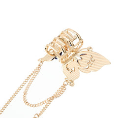 Butterfly Rhinestone Tassel Hair Claw Clip Vintage Grip Hair Jaw Clip
