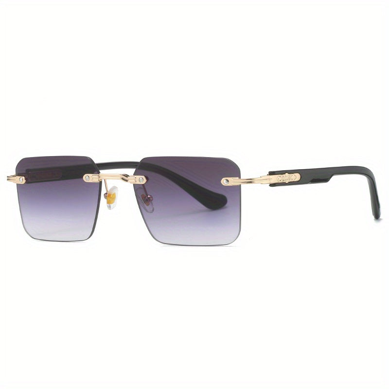 Men's Rimless Sunglasses | Street Photography & Parties