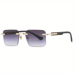 Men's Rimless Sunglasses | Street Photography & Parties
