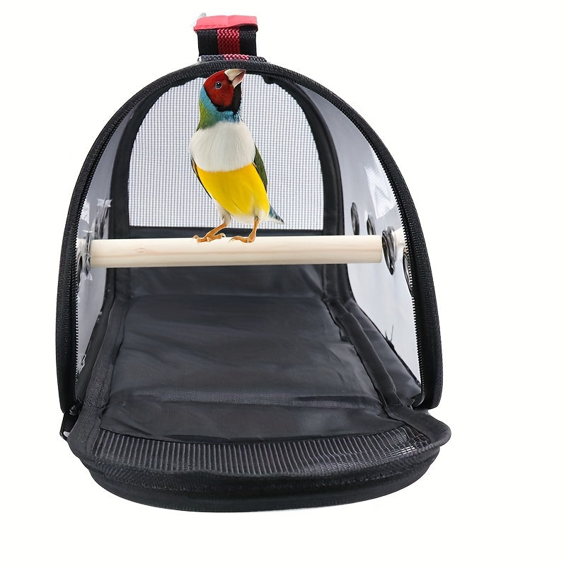 Portable Pet Carrier Parrot Travel Bag With Perch For Small Animals
