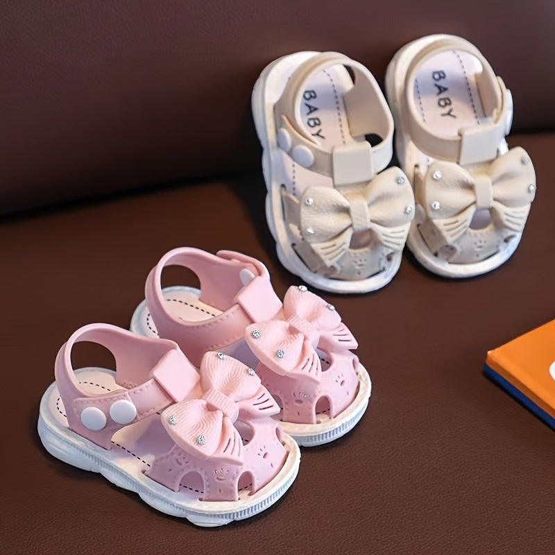 Baby Girls Bowknot Sandals Lightweight Non slip Sandals
