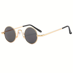 Retro Hip Hop Sunglasses Small Round Frame Funny Shades