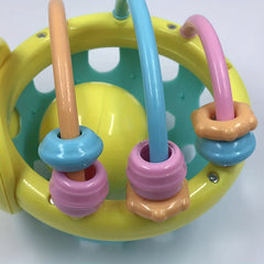 Colorful Baby Bee Soft Rubber Bed Bell Rattle Toy