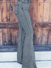  High Rise Flared Leg Jeans