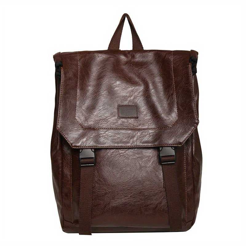 Vintage Stylish Backpack Soft Retro Versatile Travel Knapsack