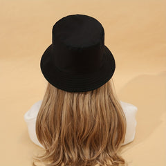 Crane Print Reversible Bucket Hat Vintage Fisherman Cap Women Travel Beach Hats