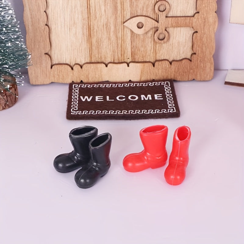 Mini Plastic Boots Dollhouse Model Decoration Props