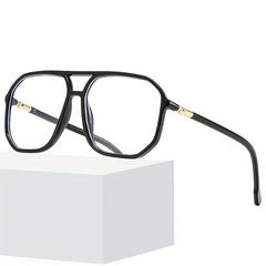 Large Frame Light Blocking Glasses Square Frame PC Sunglasses