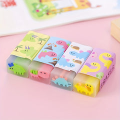 4 Pack Animal Erasers for Students - Fun & Mini Bulk Erasers