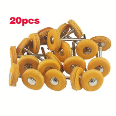 20pcs Buffing Wheel 1 8 Inch Cloth Polishing Wheel For Rotary Tools Yellow