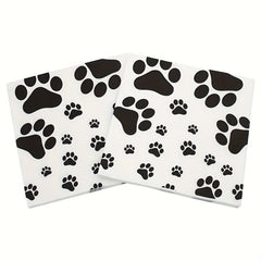 20pcs Dog Paw Prints Birthday Party Supplies Animal Theme Decorations