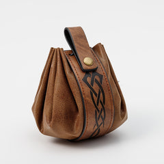 Medieval Leather Handbag Viking Style Retro Small Bag Waist Bag Dice Bag