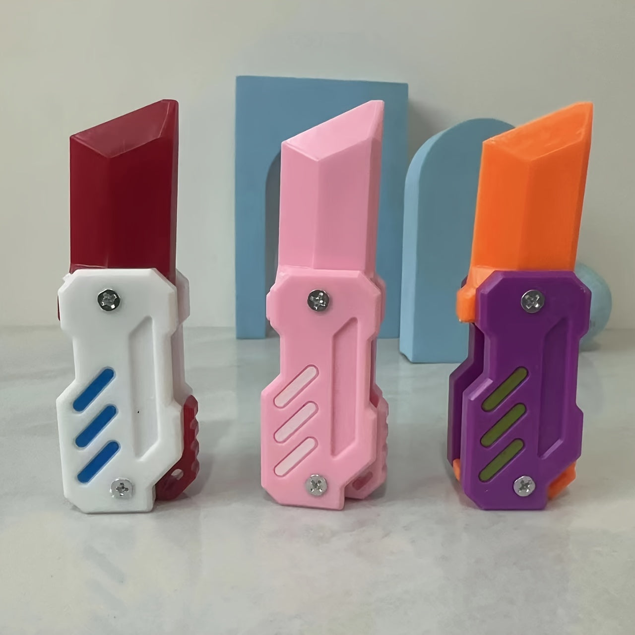 3D Printing Waste Spring Folding Toy Safe Plastic Creative Interesting Toy