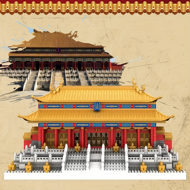 1860pcs Chinese Architecture Building Blocks Set