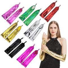 D EXCEED Women's Stretchy Elbow Length Gloves 1920s Party Gloves