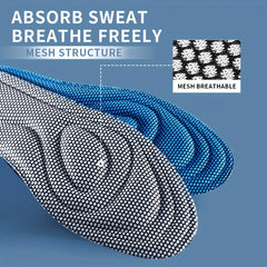 Memory Foam Insoles For Shoes Men Women Nano Antibacterial Massage Sport Insole