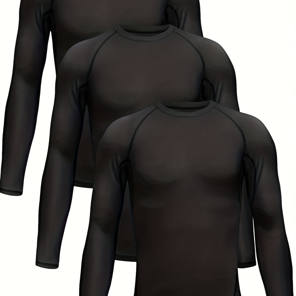 3-Pack Kids Long Sleeve Sports Tops for Boys and Girls
